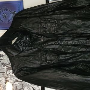 Non leather moto jacket